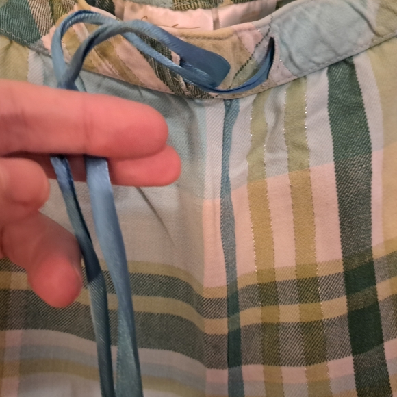 Secret Treasures GUC Plaid pajama in Blue, Green, and Pink,with some sparkle - Picture 3 of 8